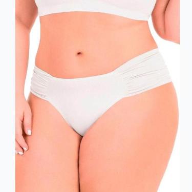 Imagem de Calcinha Biquíni 2Rios 21532 Plus Size, Branco, 52