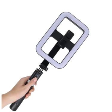 Imagem de Ring Light Profissional com Tripé, Suporte para Celular, Controle Bluetooth, Altura Ajustável 20-140cm, Rotação 360°, LED para Lives, Fotos e Vídeos
