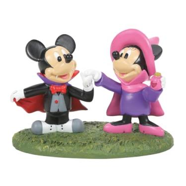 Imagem de Department 56 Disney Village Acessórios de Halloween Mickey e Minnie Mouse Fantasia Divertida, 6 cm, Multicolorido