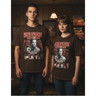 Imagem de Camiseta 100% Algodão Stranger Things Our Last Strange Adventure Unise