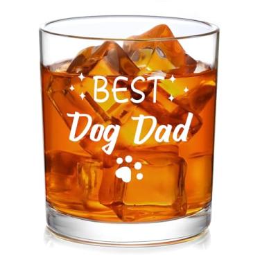 Imagem de Presentes para pais, presentes para amantes de cães, melhor copo de uísque para pai de cachorro, presente de aniversário de dia dos pais, presente de Natal para homens, pai, pai, marido, da filha