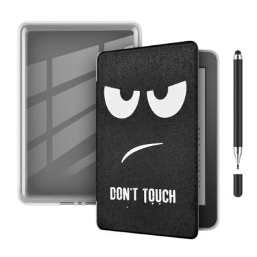 Imagem de Akacy Capa transparente e macia com estampa pintada para Kindle paperwhite6,20.3 cm, modelos M2L3EK. Leve e segura para água, capa protetora dobrável Geração 2021 versão (11)