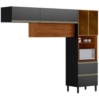 Imagem de Cozinha Modulada 3 Pecas 270 cm MDF DP2701 Demartez