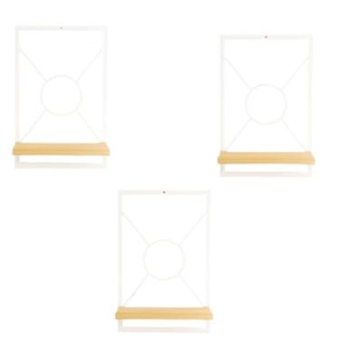 Imagem de Kit Prateleira Estilo Industrial Decoração Quarto Sala Lavabo(Branco 3x)