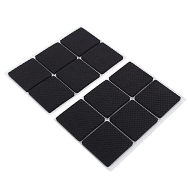 Imagem de Mingzhe 12pcs Protetores de Piso Autoadesivos Pretos Antiderrapantes para Móveis, sofá, Mesa, Almofadas de Borracha para Pés de Cadeira, Material, Fácil de Usar, Melhor Escolha para