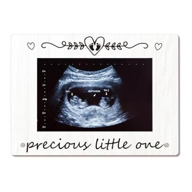 Imagem de Bgohrd Moldura de ultrassom para bebês, porta-retrato precioso para crianças, presentes de anúncio de gravidez para novos pais, molduras de acrílico 10 x 15 cm para berçário, sala de estar, 02