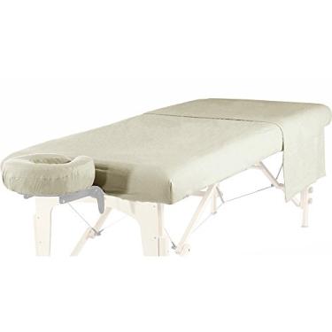 Imagem de Royal Massage Jogo de lençol de luxo de flanela 3 peças - capa facial, lençol com elástico e lençol de cima