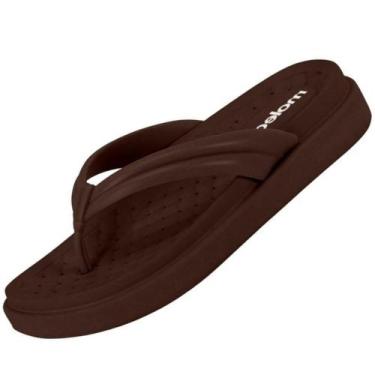 Imagem de Chinelo Moleca 5554.100 Feminino, Chocolate, 36