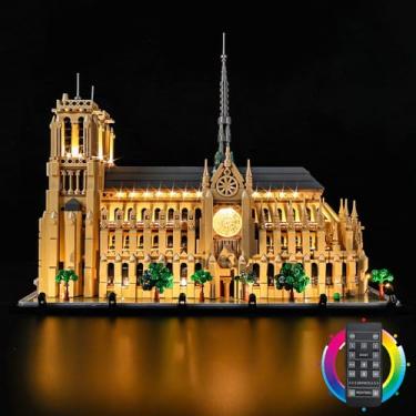 Imagem de Kyglaring LED Lighting Kit, Compatible with lego 21061 Architecture NotreDame de Paris Model,21061 light Set (lego Sets Not Included) !