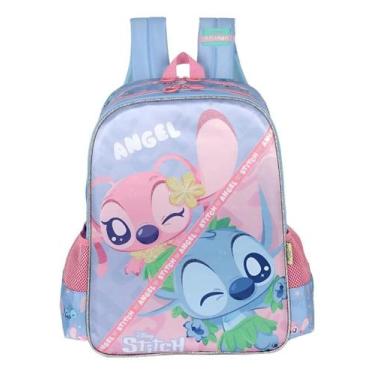 Imagem de Mochila costas escolar aulas stitch is42391sc - Luxcel, M, Azul