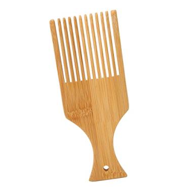 Imagem de GLOGLOW Pente de Tecelagem de Tapeçaria, Pente de Madeira de Bambu para Cabelo e Barba, Alça Confortável para Fácil Aderência, Ferramenta de Tecelagem Compacta para Tapeçaria e Cuidados Com Os Cabelos Faciais