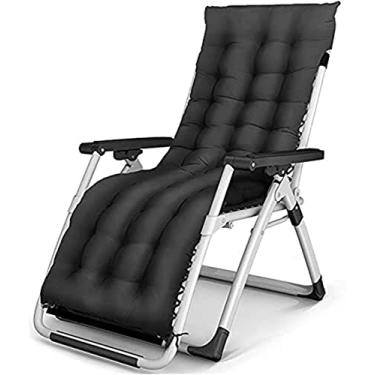 Imagem de Cadeiras de pátio, cadeiras dobráveis com gravidade zero, reclináveis, para uso ao ar livre, poltronas dobráveis ajustáveis para deck, pátio, praia, quintal, pacote durável