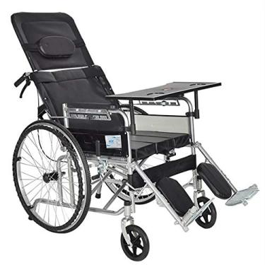 Imagem de YYBOES Bandeja de cadeira de rodas, bandeja removível de plástico ABS para cadeira de rodas, mesa para cadeiras de rodas motorizadas manualmente ou elétricas, pacientes com AIDS