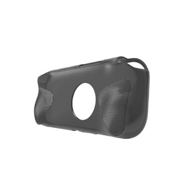 Imagem de Capa transparente para console de jogos portátil MANGMI AIR X, design aprimorado WUNIAK espesso à prova de arranhões, proteção durável de borracha TPU (preto transparente).