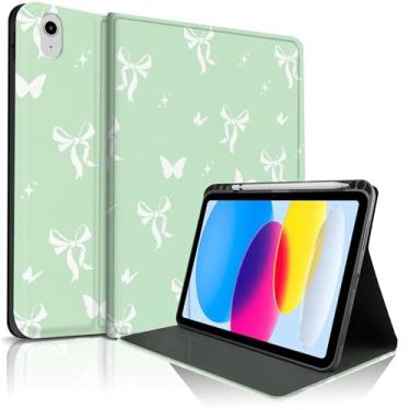 Imagem de Capa lyforaz para iPad 11th (A16) 27.9 cm 2025/10ª geração 27.7 cm 2022, borboleta/laço, estrela, bonito, elegante, elegante, adorável, design protetor com porta-lápis, antiderrapante, antichoque