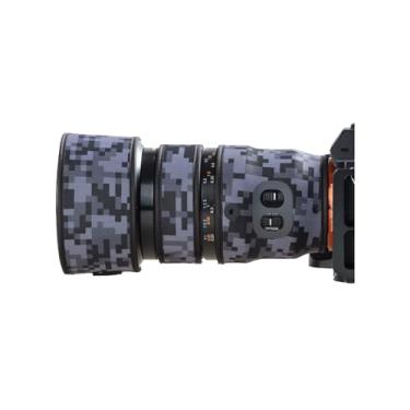 Imagem de Capa de lente para Sony FE 90 mm F/2.8 Macro G OSS camuflagem capa de proteção para lente de câmera (cor #camuflagem digital - à prova d'água) capa de chuva