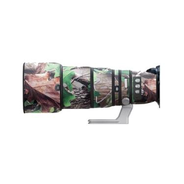 Imagem de Capa de lente para Nikon AF-S 200-500 mm F/5.6 E ED VR camuflagem capa de proteção de lente de câmera (cor # camuflagem folha verde - à prova d'água) capa de chuva