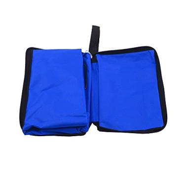 Imagem de Phefop Carrinho de Compras Dobrável, Sacola de Compras Verde à Prova de água, Sacola de Compras Reutilizável Com Roda para Supermercado, Viagem, Lavanderia Doméstica (BLUE)