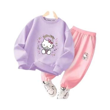 Imagem de Conjunto De Roupas De Outono Para Bebês Meninas, Sanrio Hello Kitty, E