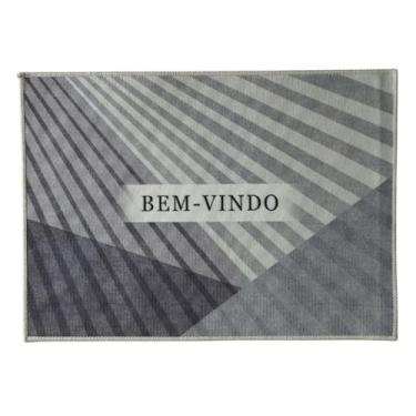 Imagem de Tapetes de Porta Bem Vindo 40x55cm Poliéster Capacho Decorativo para Entrada Casa Varanda(13)