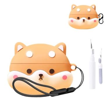 Imagem de Capa para Baseus Inspire XC1, capa protetora para fone de ouvido sem fio NOUKAJU (com mosquetão + cordão + caneta de limpeza) à prova de quedas, arranhões, à prova de choque, capa para Baseus Inspire