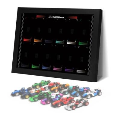 Imagem de Rorliny Wall Display Board & Desktop Showcase for Lego Collectible Race Cars - 66796, Christmas Gift for Motorsport Fans, Sleek Black Design(Board Only)