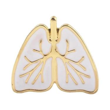 Imagem de Broche De Coração Humano Anatômico, Pulmão E Baço, Joia Médica De Moda