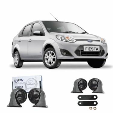 Imagem de BUZINA AUTOMOTIVA CARACOL (PAR) GRAVE/AGUDO PARA FIESTA 1996 > 2001 - TIGER AUTO