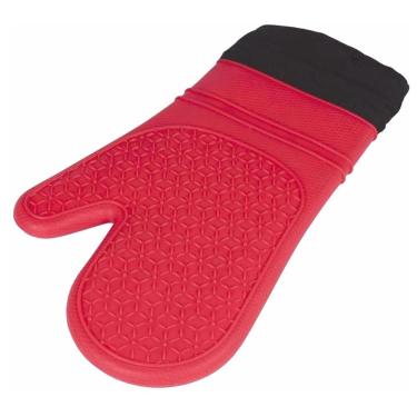 Imagem de Luva Térmica de Silicone Manga Longa com Forro Tecido 30X19CM  Cano longo  - Para Cozinha - PANAMI