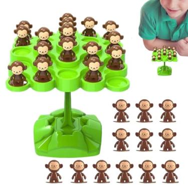 Imagem de Árvore do Equilíbrio - Brinquedo Interativo De Treino De Concentração Macaco | Jogo Educativo De Equilíbrio Animal,Para Crianças 3+ Em Casa Pré-Escola Infantil Festa Aniversário Natal