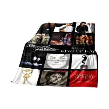Imagem de Cobertor Super Macio Michael J-Jackson De Alta Qualidade Para Viagem, 