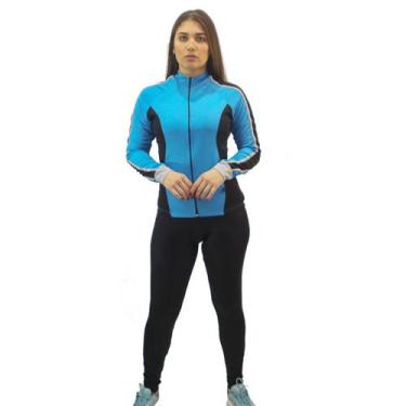 Imagem de Conjunto Ciclismo MTB DA Modas  Camiseta Manga Longa Dry Fit Calça Leg