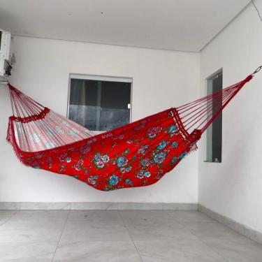 Imagem de Rede De Dormir Descanso Grande Casal Reforçada Sol A Sol Estampada De 