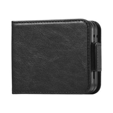 Imagem de Capa De Couro Luxuosa Para Samsung Galaxy Z Flip 7 6 5 4 3 Com Porta C