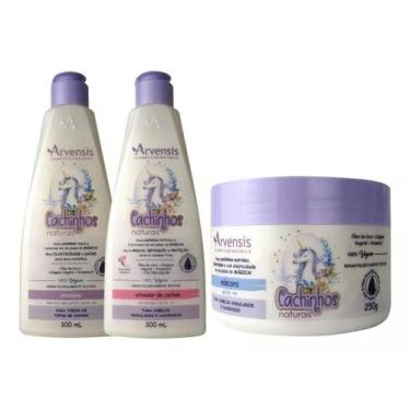 Imagem de Kit Arvensis Infantil Ondulados Shampoo + Ativador + Mascara