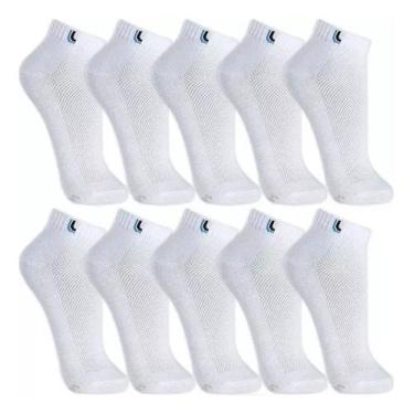 Imagem de Kit 10 Pares Meias Lupo Masculina Soquete Atacado Original, Branco, 37