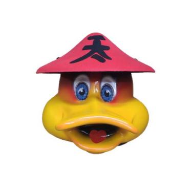 Imagem de Máscara Patolino,Com Chapéu,Fibra,PatoLoko,Trenzinho da Alegria,LojaOf