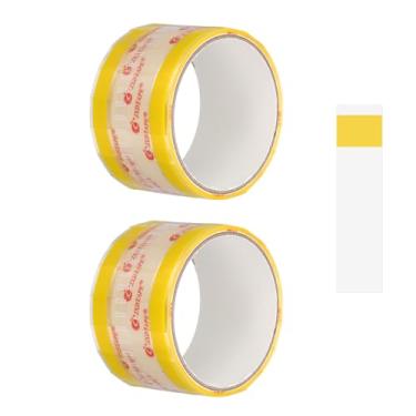 Imagem de PATIKIL Fita de vedação de bebidas de 15 x 55 mm, 2 rolos de adesivos à prova de adulteração, etiquetas seguras e invioláveis para xícaras de café, tampas de bebidas, caixas de retirada, embalagens de