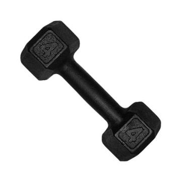 Imagem de Halter Sextavado Dumbell Pintado 4Kg Academia Treino Ferro - Fundgarde