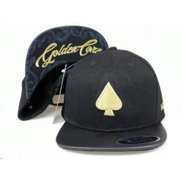 Imagem de Boné Mcd Golden Core Aba Reta Fitão Preto Ajustável