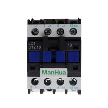 Imagem de NHJLFKSA Contator elétrico AC General 220V LC1-D12 para contator magnético de elevador