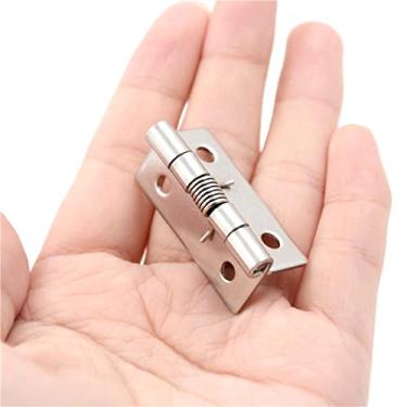 Imagem de 1 peça dobradiça de porta dobradiça de mola prática armários de distribuição armário de dobradiça de aço inoxidável, dobradiças de ferragens para móveis de armário