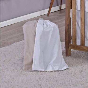 Imagem de Manta Baby Cobertor Bebe Dupla Face Menino Menina 1,15 X