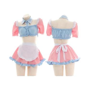 Imagem de Fantasia Sexy De Maid Lolita Para Mulheres, Vestido Com Avental Kawaii