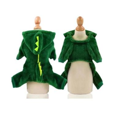 Imagem de Fantasia De Halloween Para Cães Pequenos, Cosplay Engraçado De Dinossa