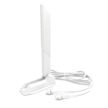Imagem de ZAHARA 2,4/5/6GHz Tri Band Nova Interface WiFi 7 Gaming Antena de substituição para ASUS ROG Strix B850-A B860-A X870-A Z790-A Z790 / TUF Gaming Z890-PRO Z790-BTF B850-BTF (Branco)
