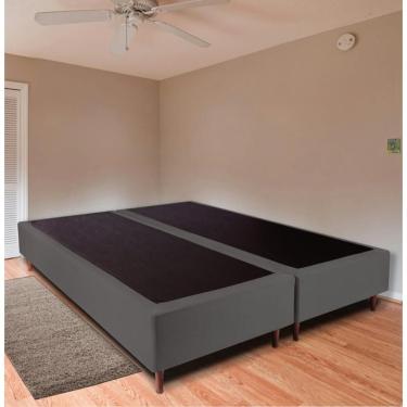 Imagem de Base Box Bipartido Queen 158x198x38cm Luana Multimóveis Cr35379 Cinza