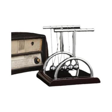 Imagem de Pêndulo De Newton Educacional Com Bolas De Equilíbrio, Decoração De Me