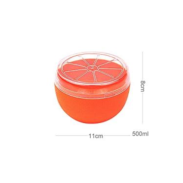 Imagem de Caixa de Armazenamento Plástico PP em Forma Legume e Fruta Fofa com Tampa Transparente Recipiente para Conservador Cozinha Geladeira