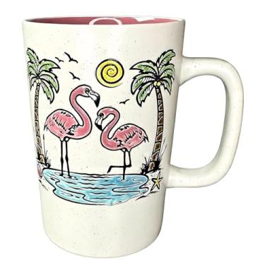 Imagem de Caneca com tema de praia azul de 500 ml para amantes de café, linda caneca de café e chá presente para mulheres e homens, lavável na máquina de lavar louça, copo de cerâmica novidade para micro-ondas